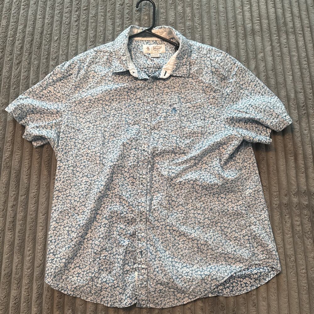 Penguin Men's Short Sleeve Floral Size XL